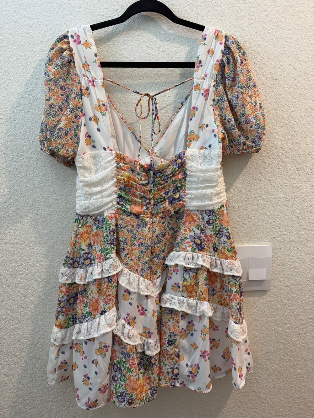 Altar’d State Aderny Patchwork Floral Dress - Picture 3 of 5